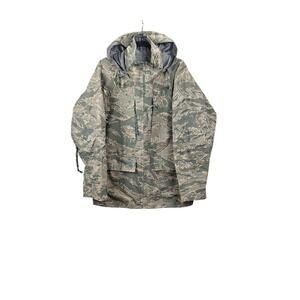 US Air Force APECS Parka Tiger Stripe Camouflage Gor Tex Mens Medium Reg